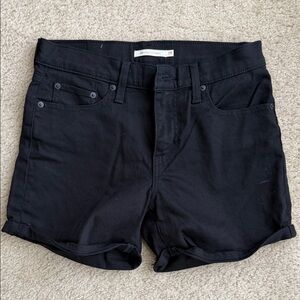Levi's Black Jean Shorts for Women